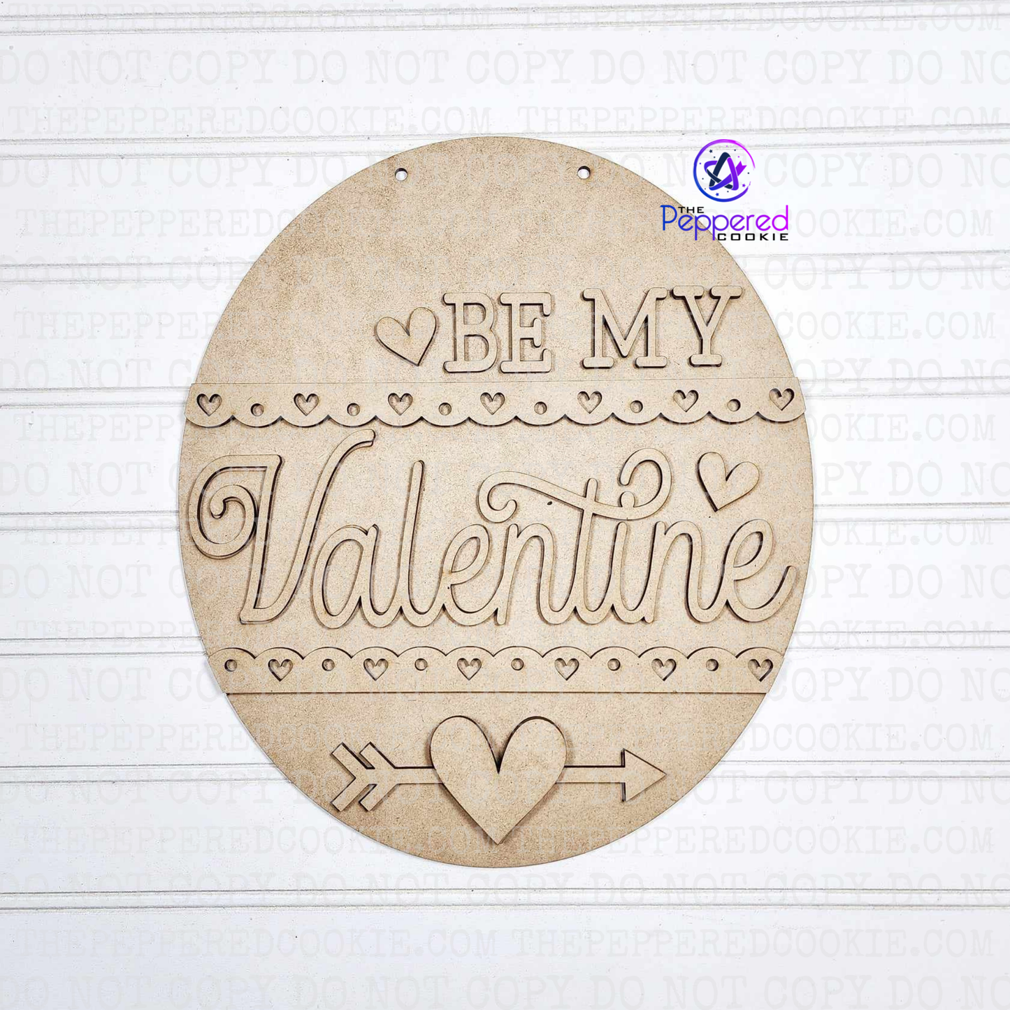 Door Hanger - Be My Valentine UNFINISHED