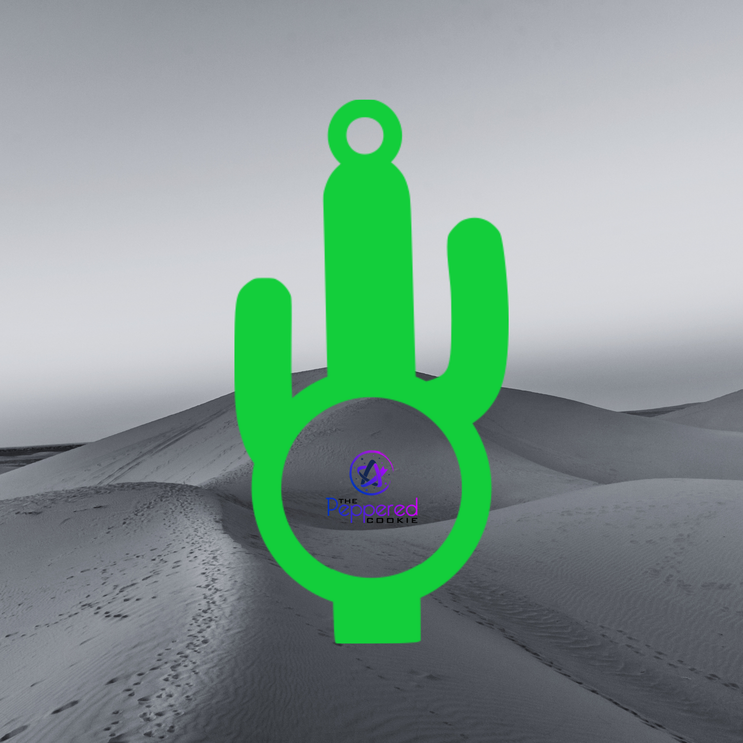 Car Charm - Initial Cactus UNFINISHED