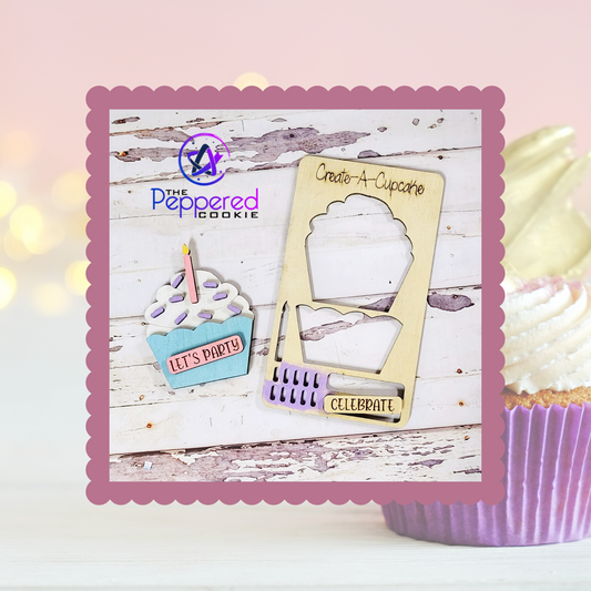 Pop-Out Kit - Cupcake UNFINISHED