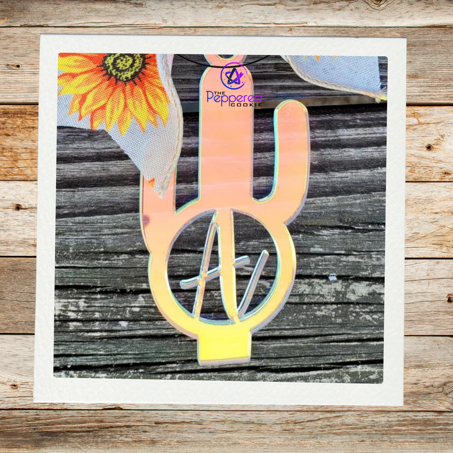 Car Charm - Initial Cactus UNFINISHED