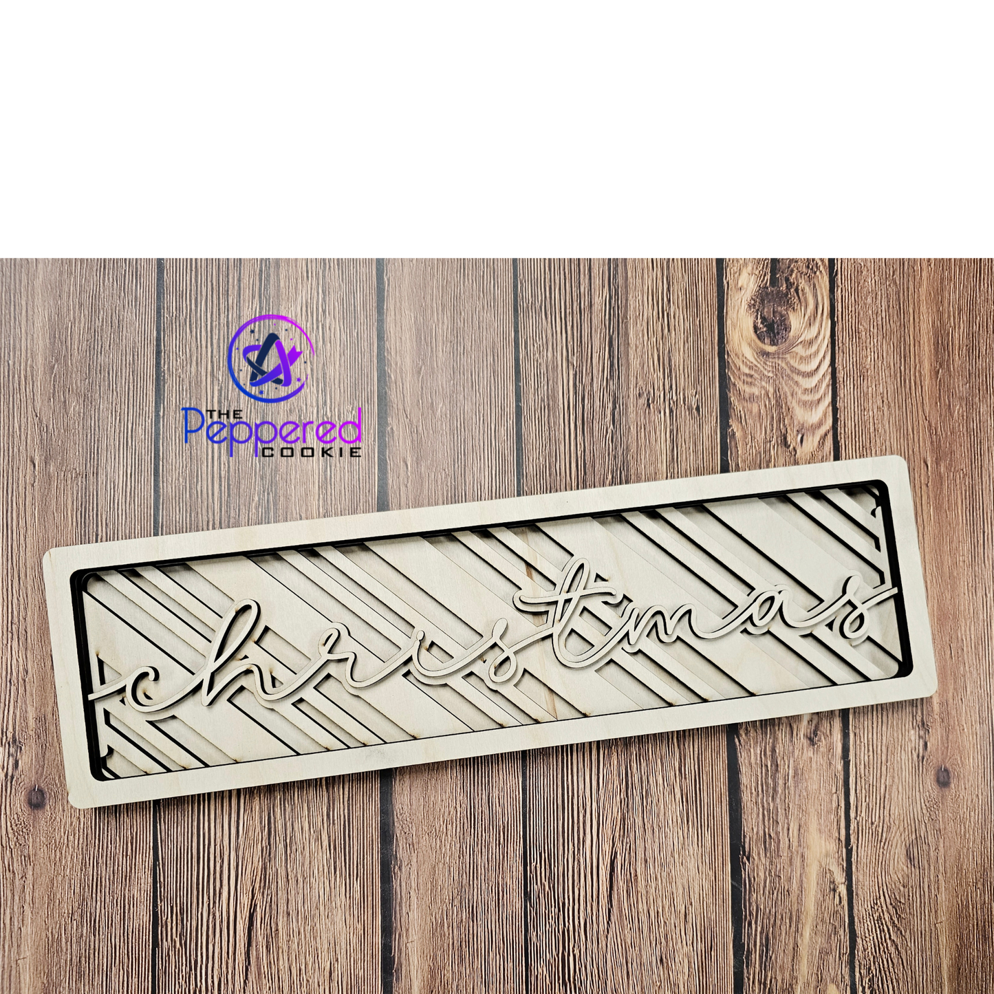 Home Decor - Kringle Candy Co. Chunky Layered Christmas Sign UNFINISHED