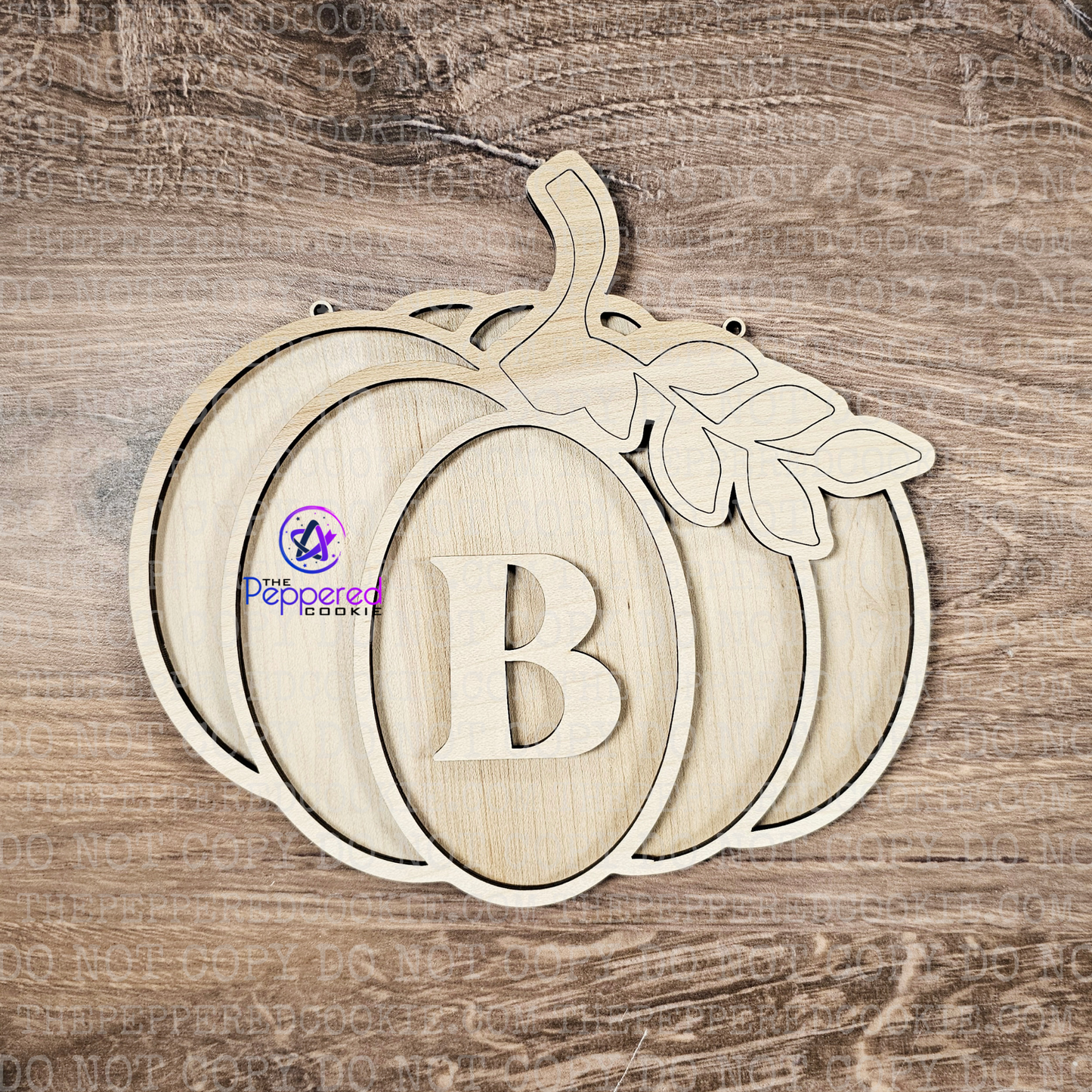 Home Decor - Monogram Pumpkin Sign UNFINISHED