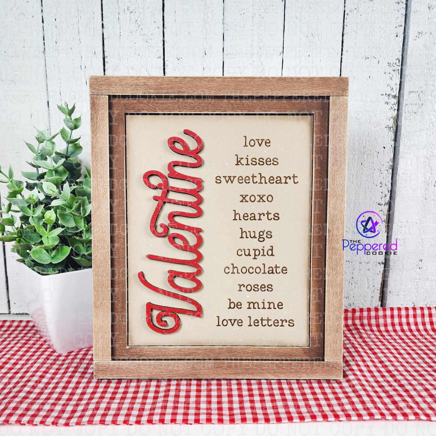 Home Decor - Valentine Sign Trio UNFINISHED