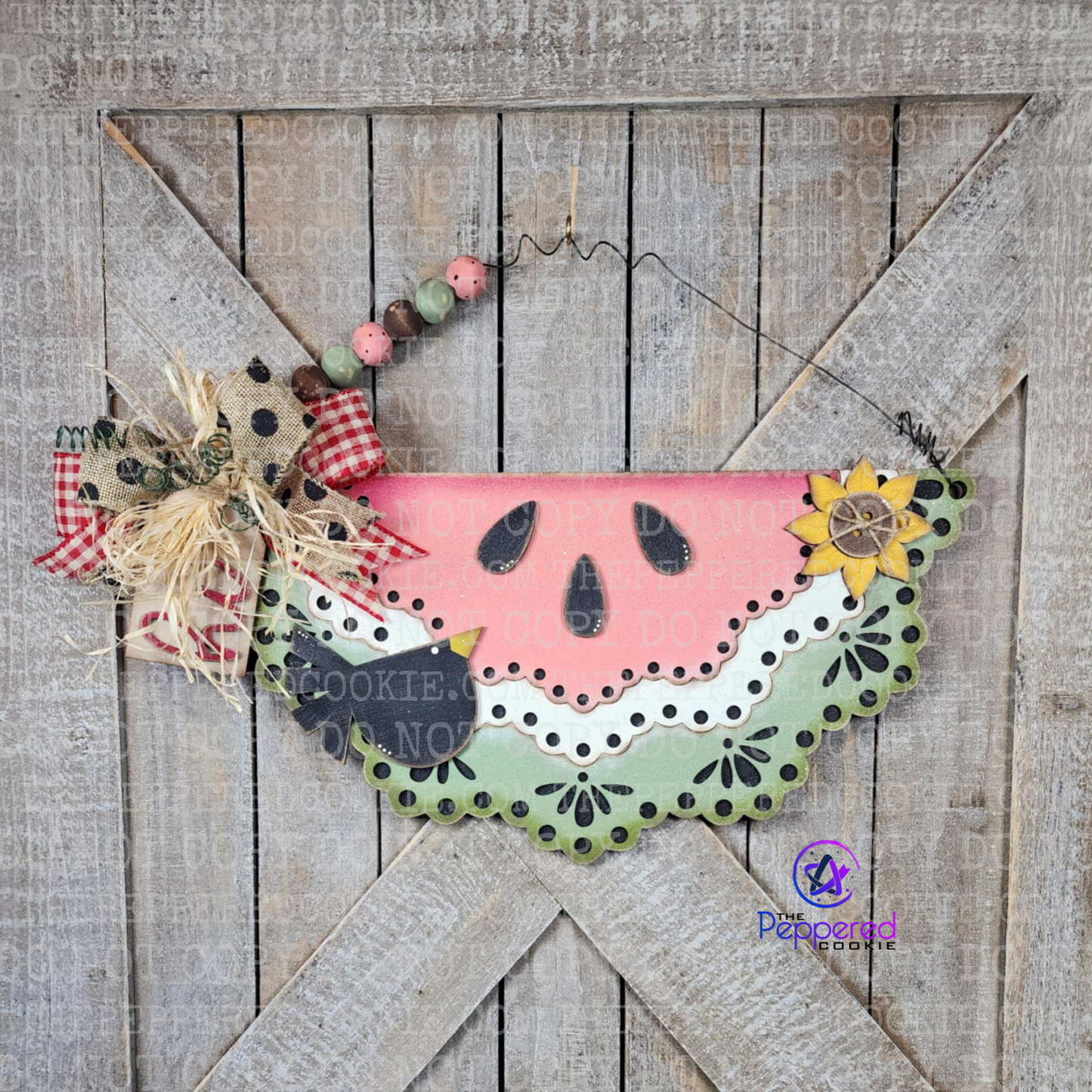 Door Hanger - Watermelon Slice UNFINISHED