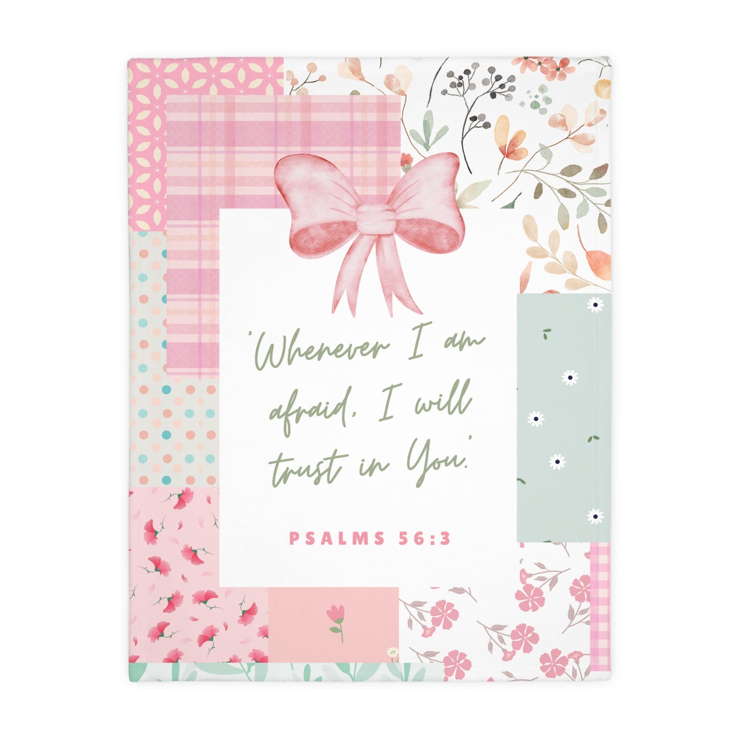 I Will Trust in You — Double-Sided Patchwork Blanket