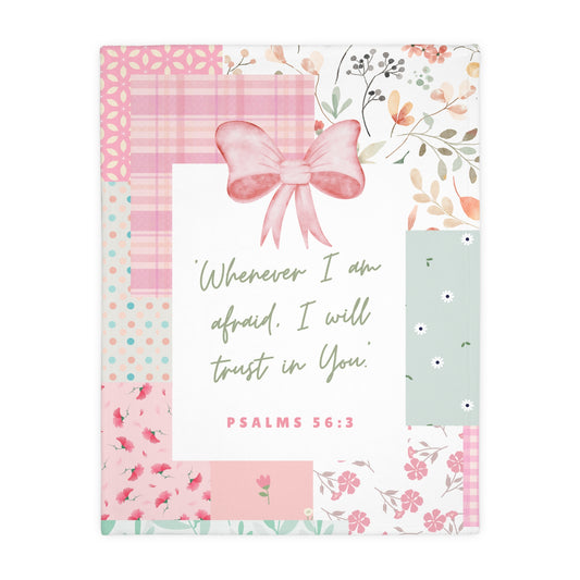 I Will Trust in You — Double-Sided Patchwork Blanket
