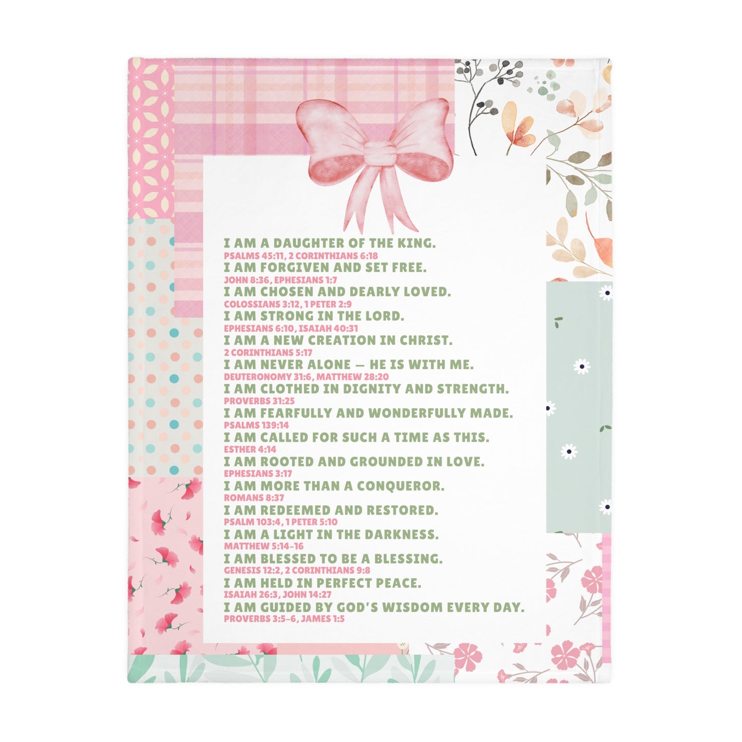 I Will Trust in You — Double-Sided Patchwork Blanket