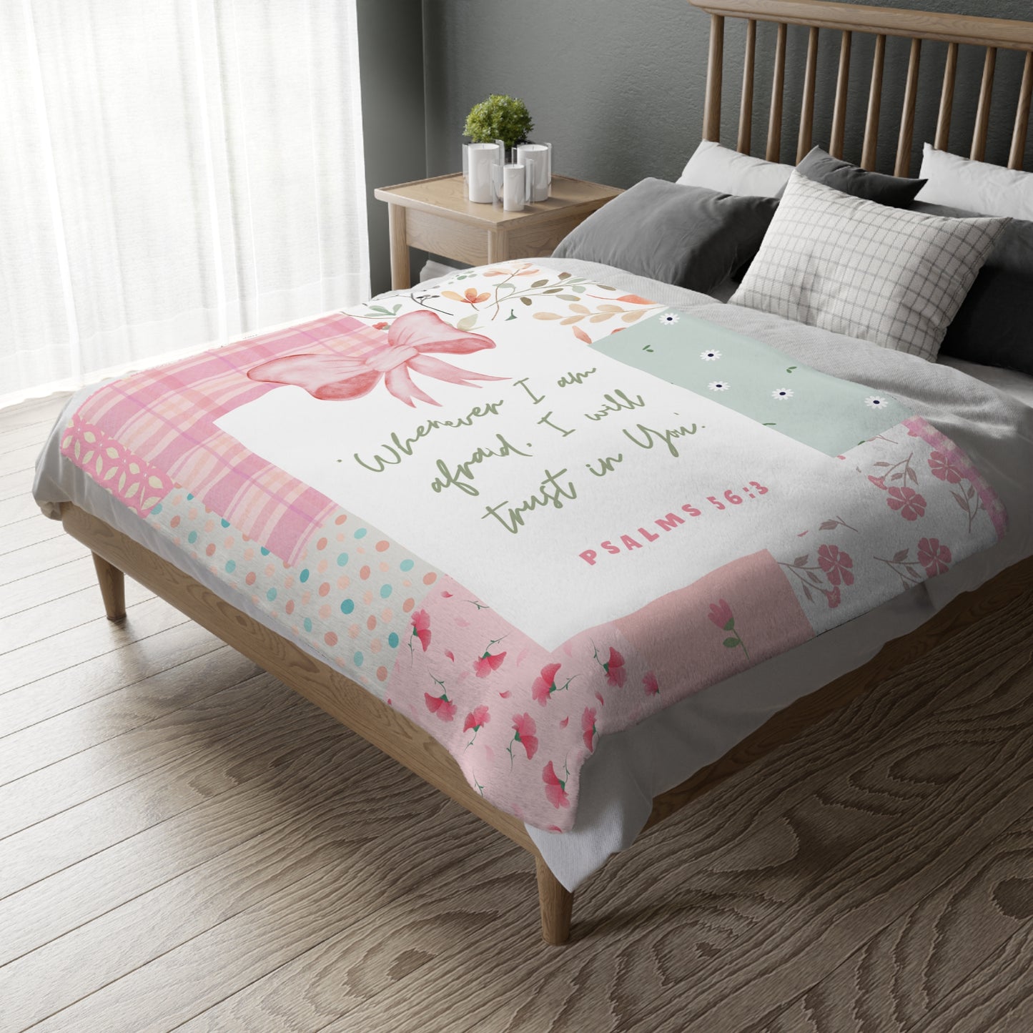 I Will Trust in You — Double-Sided Patchwork Blanket