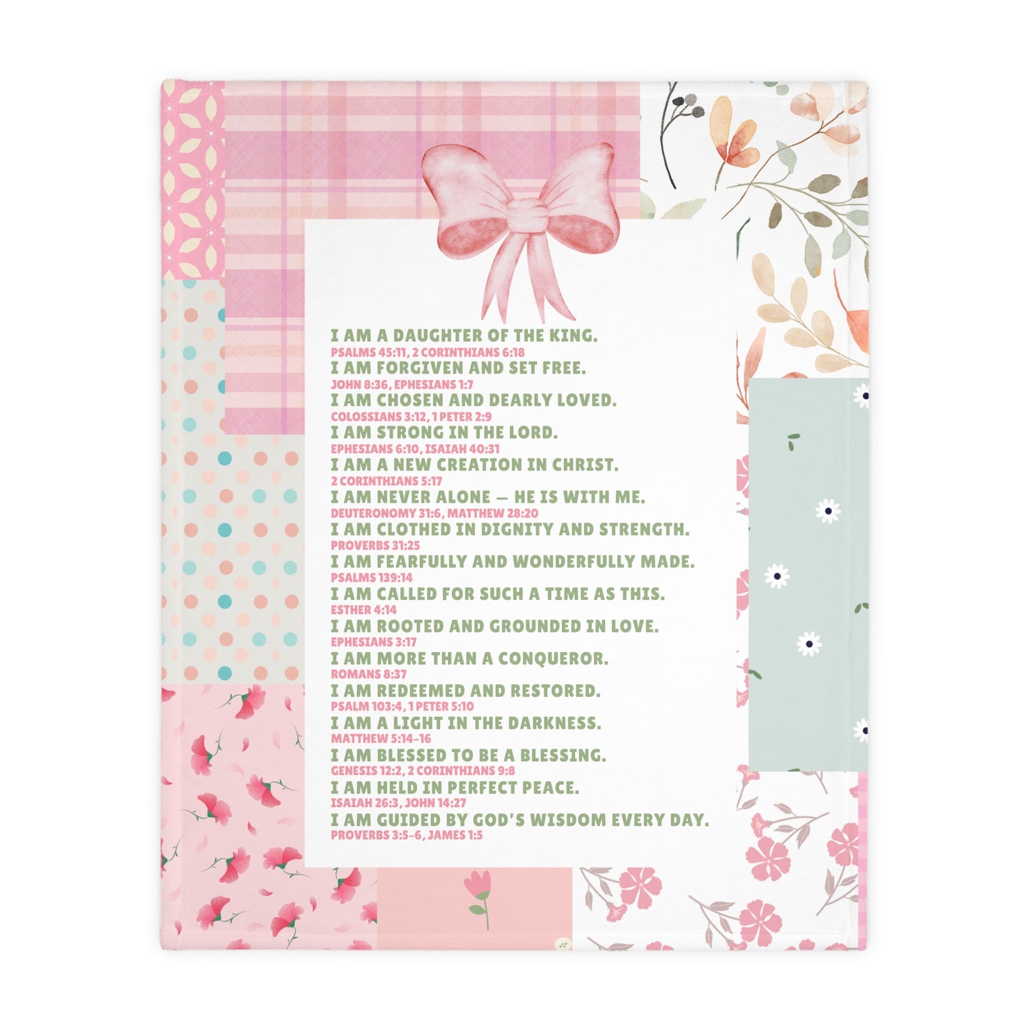 I Will Trust in You — Double-Sided Patchwork Blanket