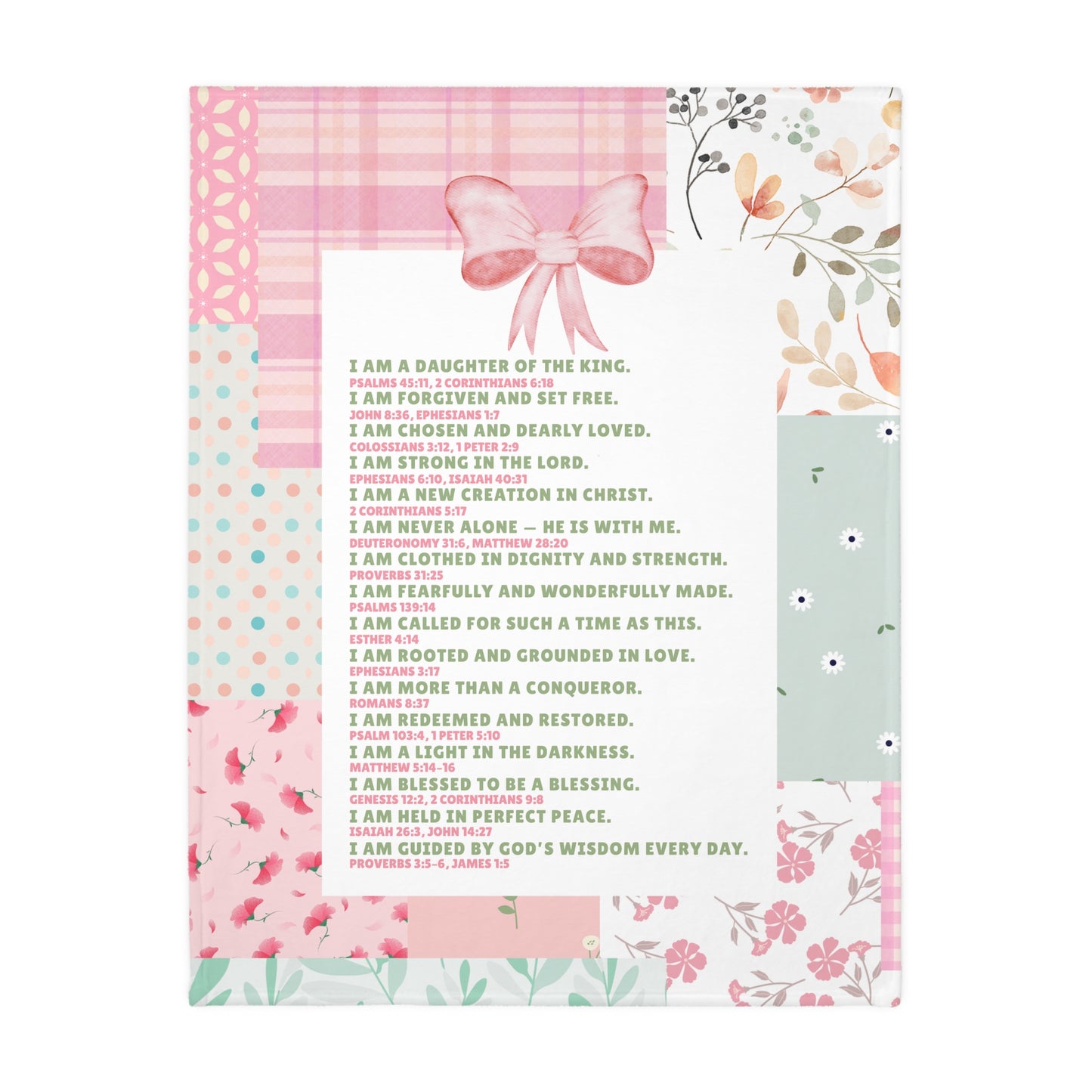 I Will Trust in You — Double-Sided Patchwork Blanket