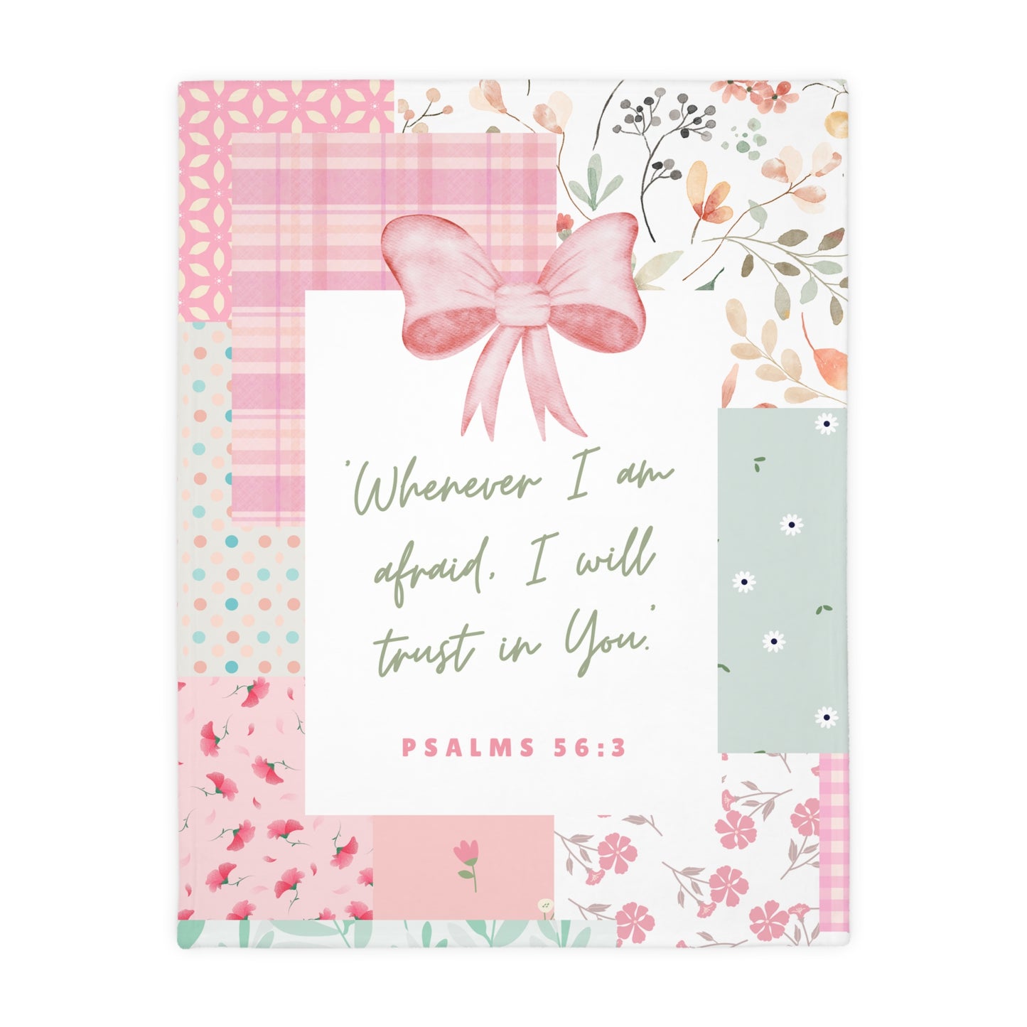 I Will Trust in You — Double-Sided Patchwork Blanket