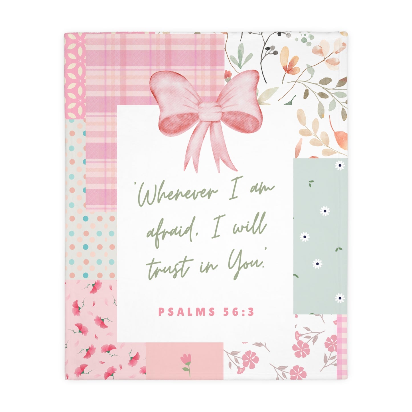I Will Trust in You — Double-Sided Patchwork Blanket