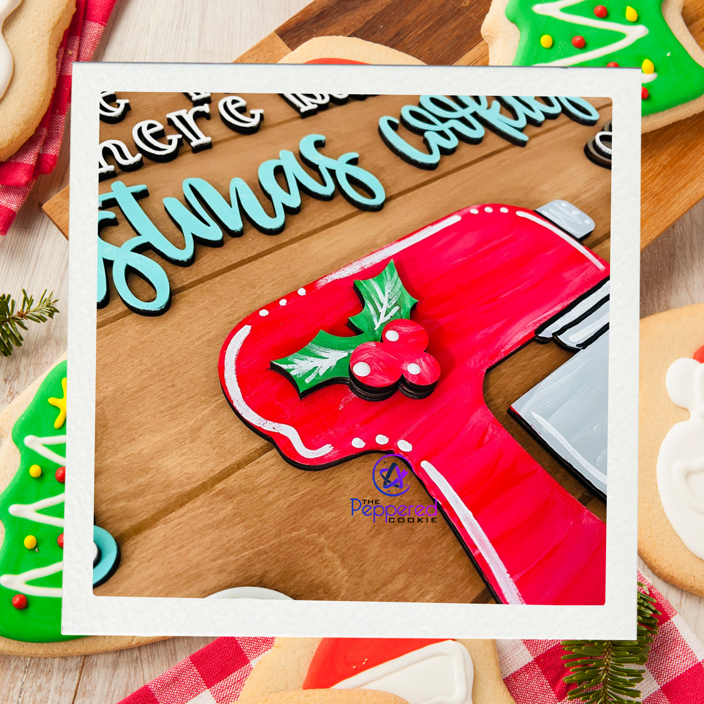 Door Hanger - Baking Christmas Cookies UNFINISHED