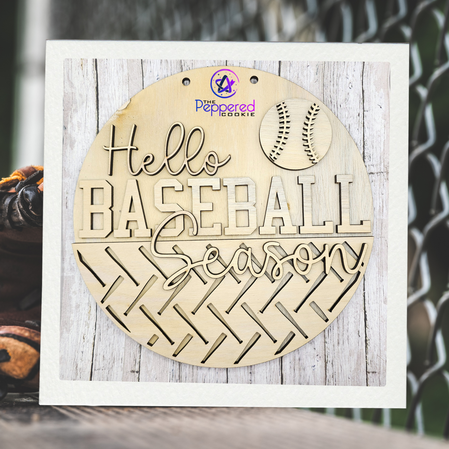 Door Hanger - Hello Baseball Season UNFINISHED