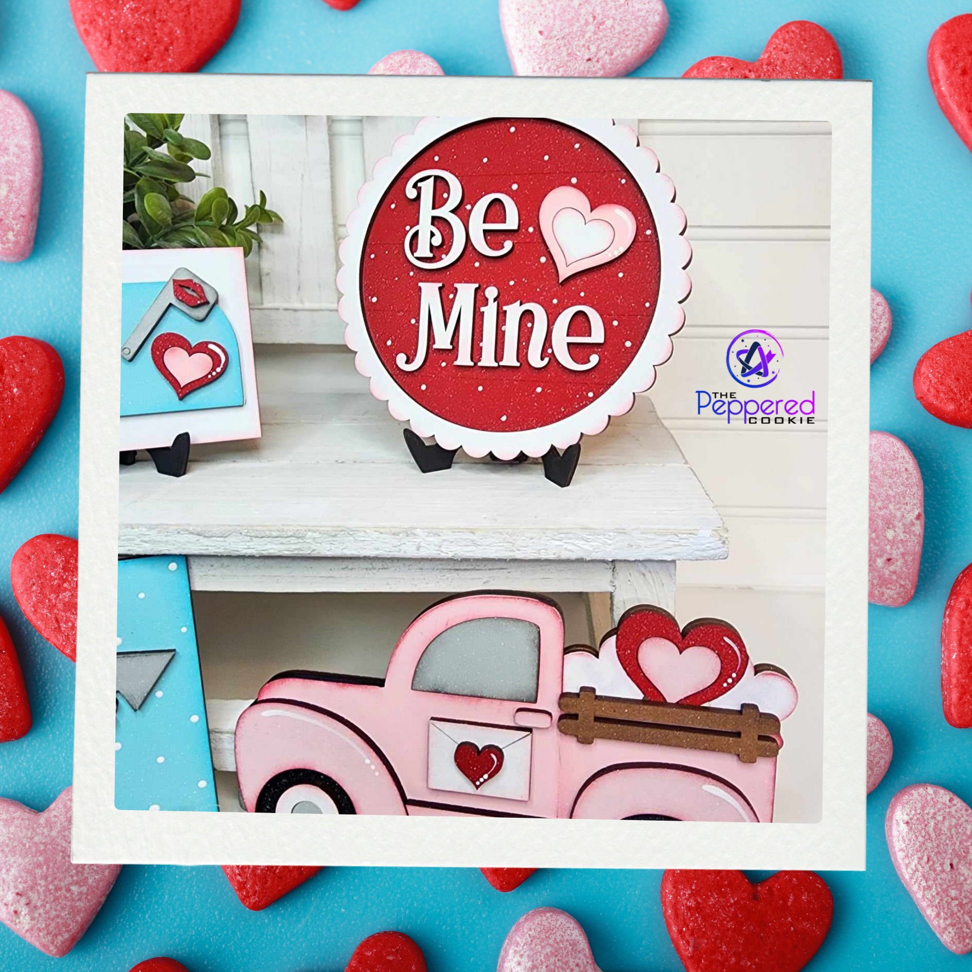 Tiered Tray Decor - Be Mine Set UNFINISHED – The Peppered Cookie