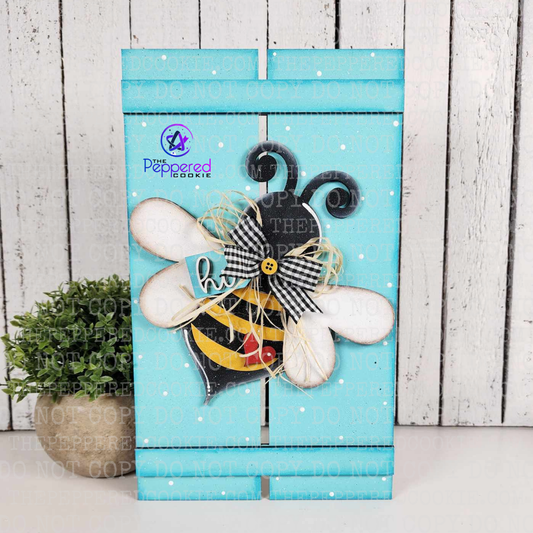 Home Decor - Bee Pallet Leaner UNFINISHED