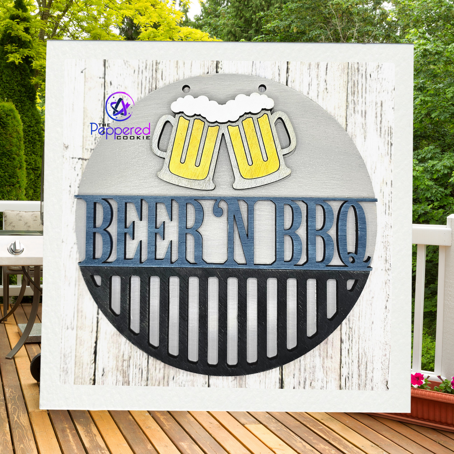 Door Hanger - Beer N BBQ UNFINISHED