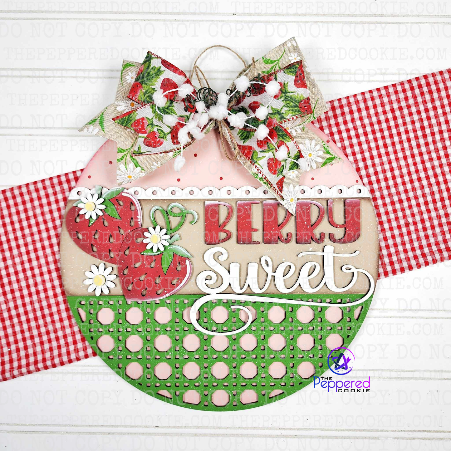 Door Hanger - Berry Sweet Door Hanger UNFINISHED