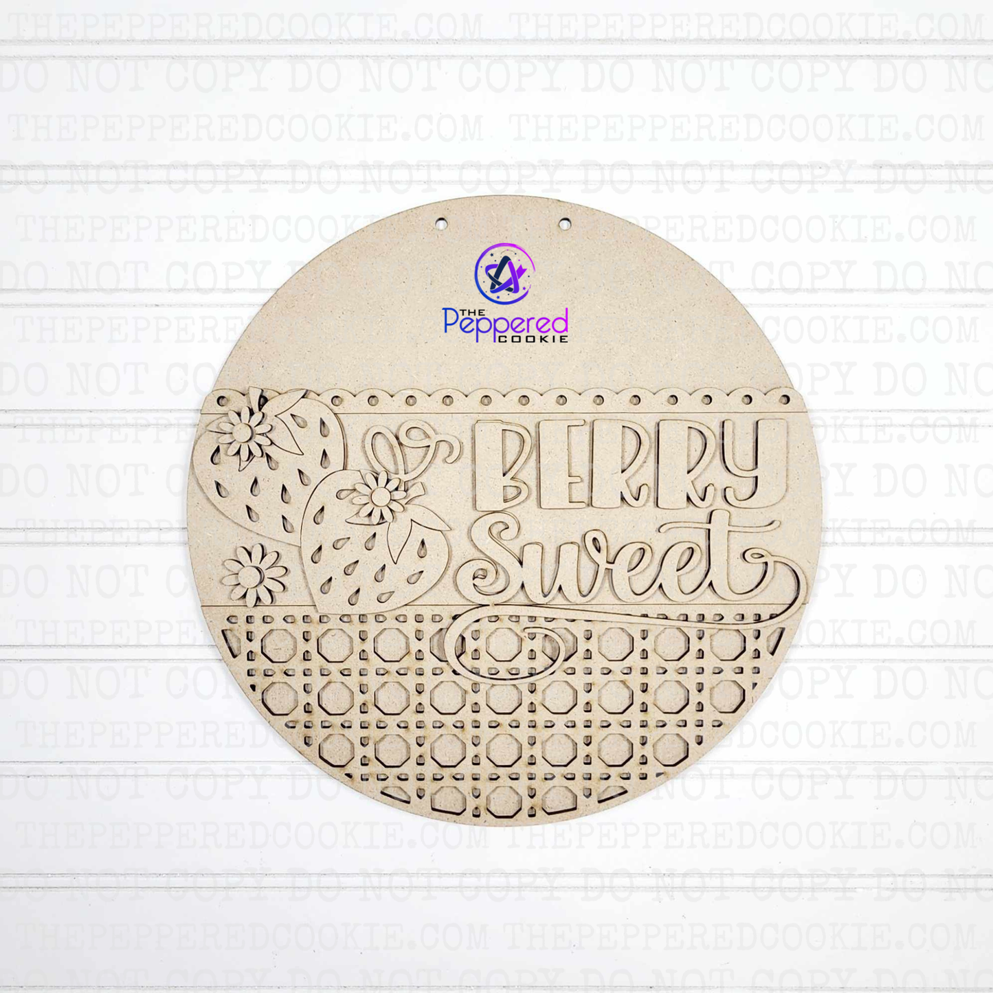 Door Hanger - Berry Sweet Door Hanger UNFINISHED