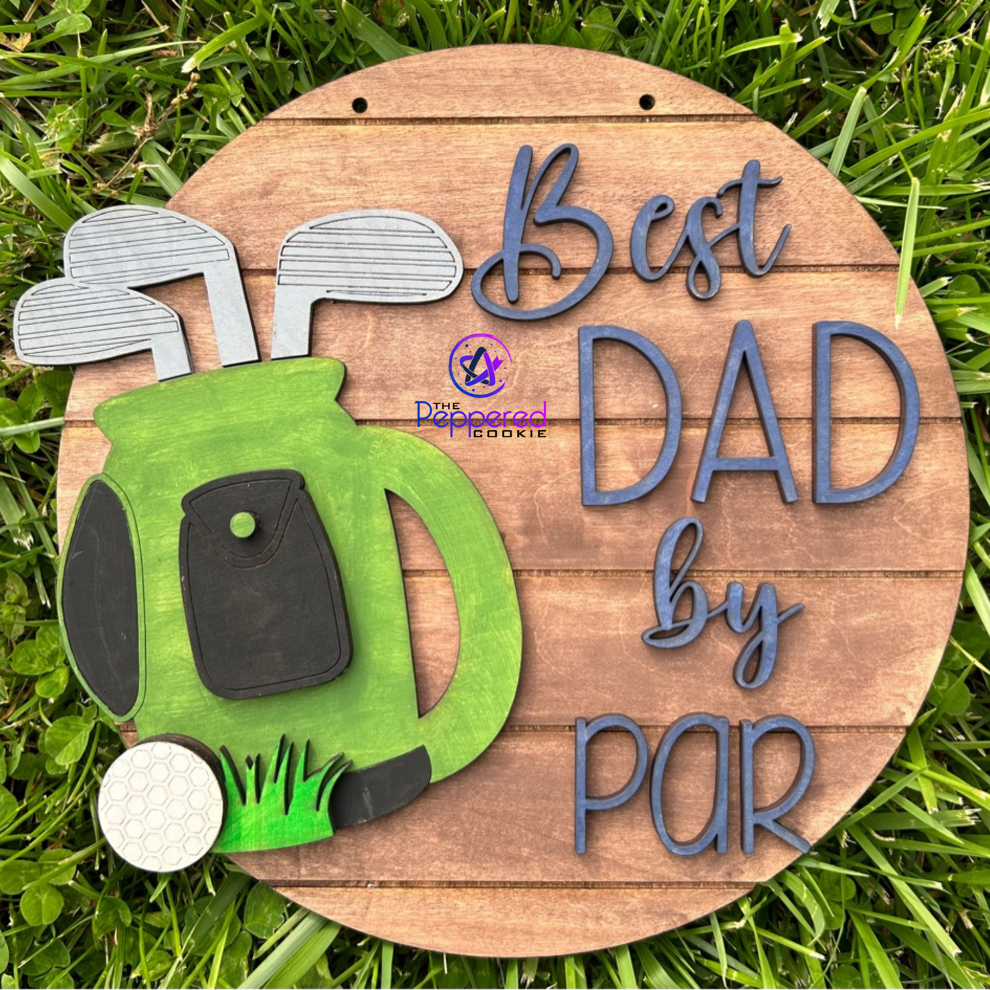 Door Hanger - Best Dad by Par UNFINISHED