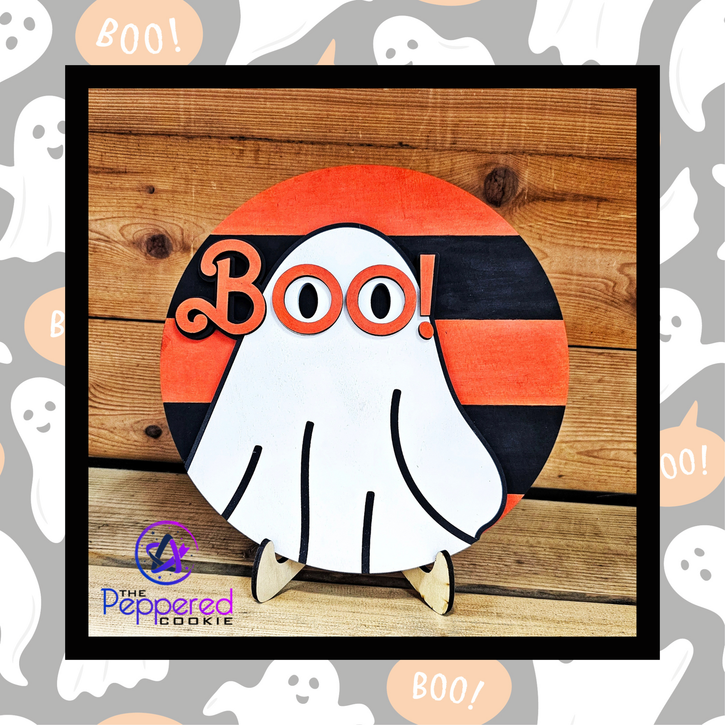 Home Decor - Boo Glasses Mini Sign UNFINISHED