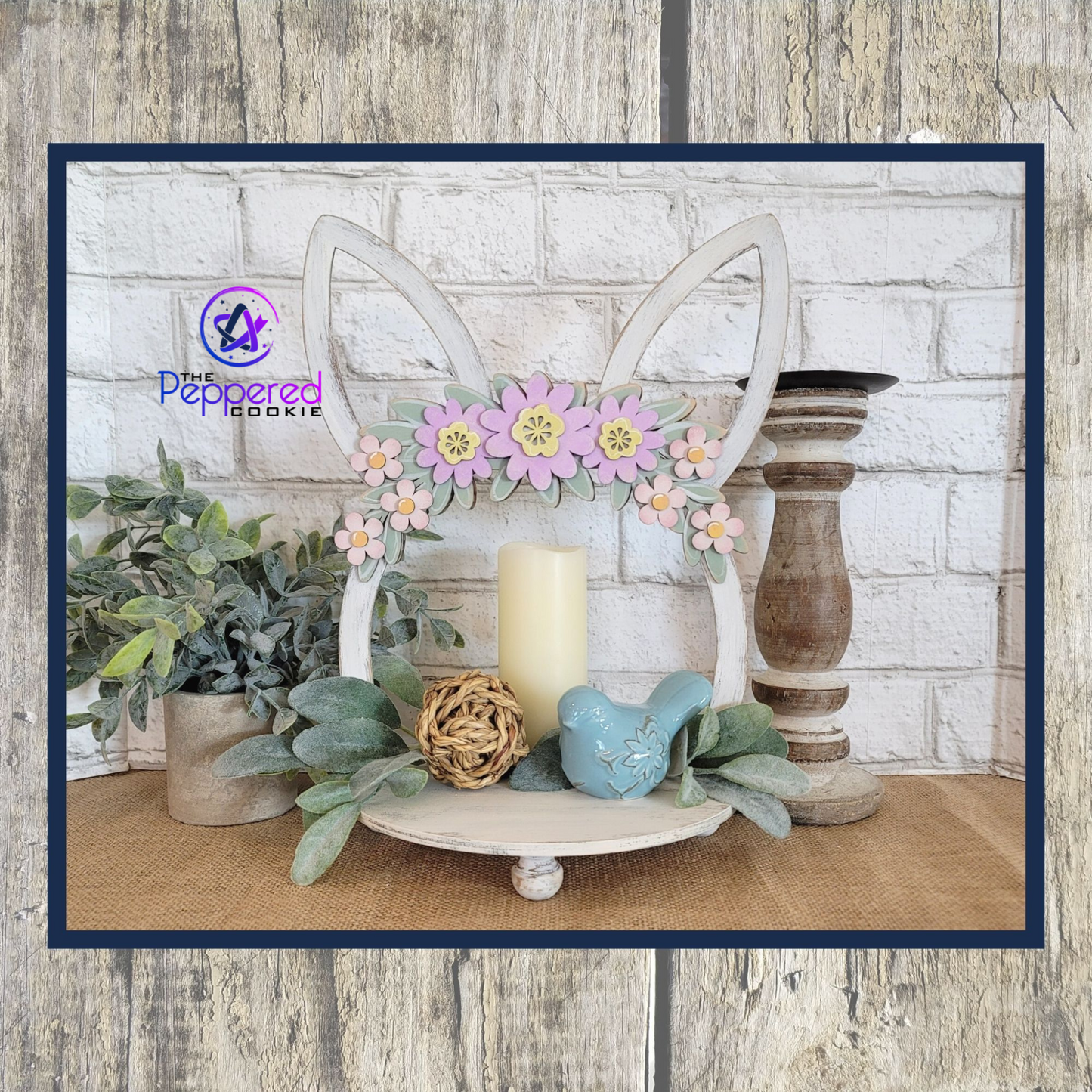 Home Decor - Bunny Ear Display Tray UNFINISHED