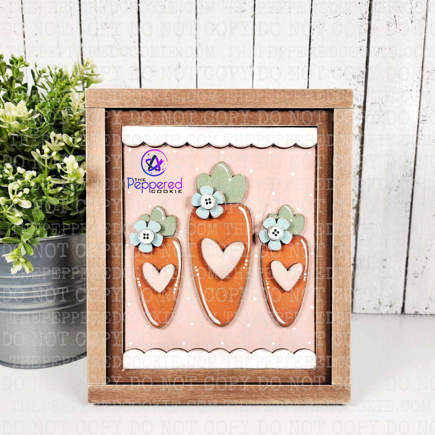 Home Decor - Bunny & Carrot Sign Trio UNFINISHED