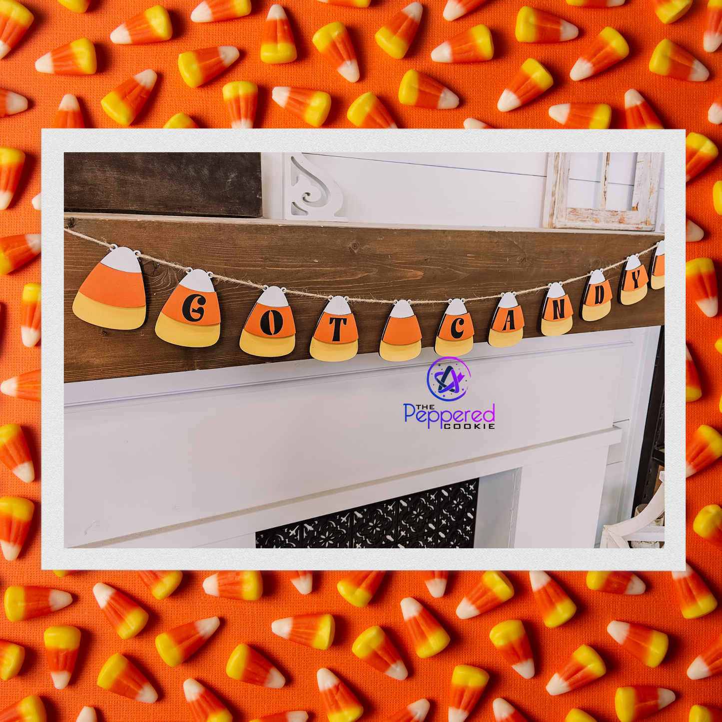 Home Decor - Candy Corn Banner UNFINISHED