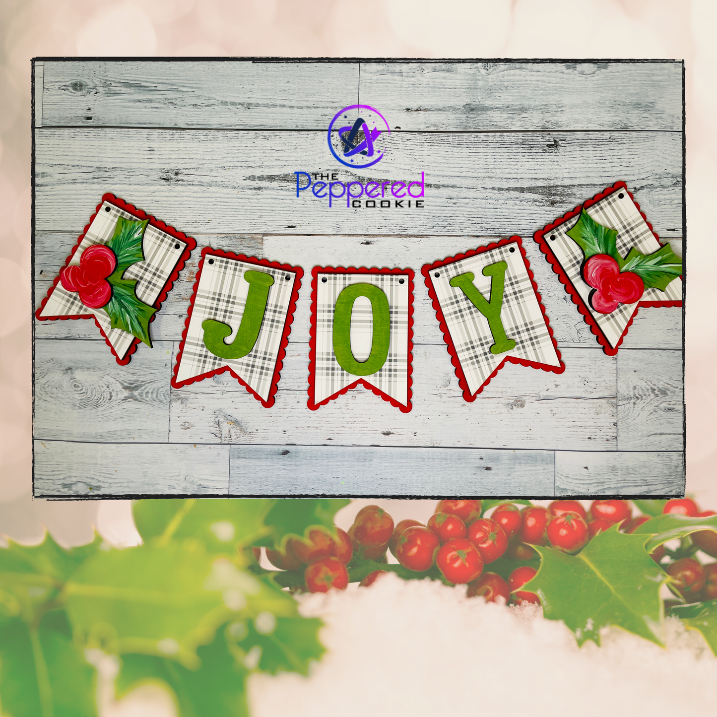 Home Decor - Christmas Joy Banner UNFINISHED