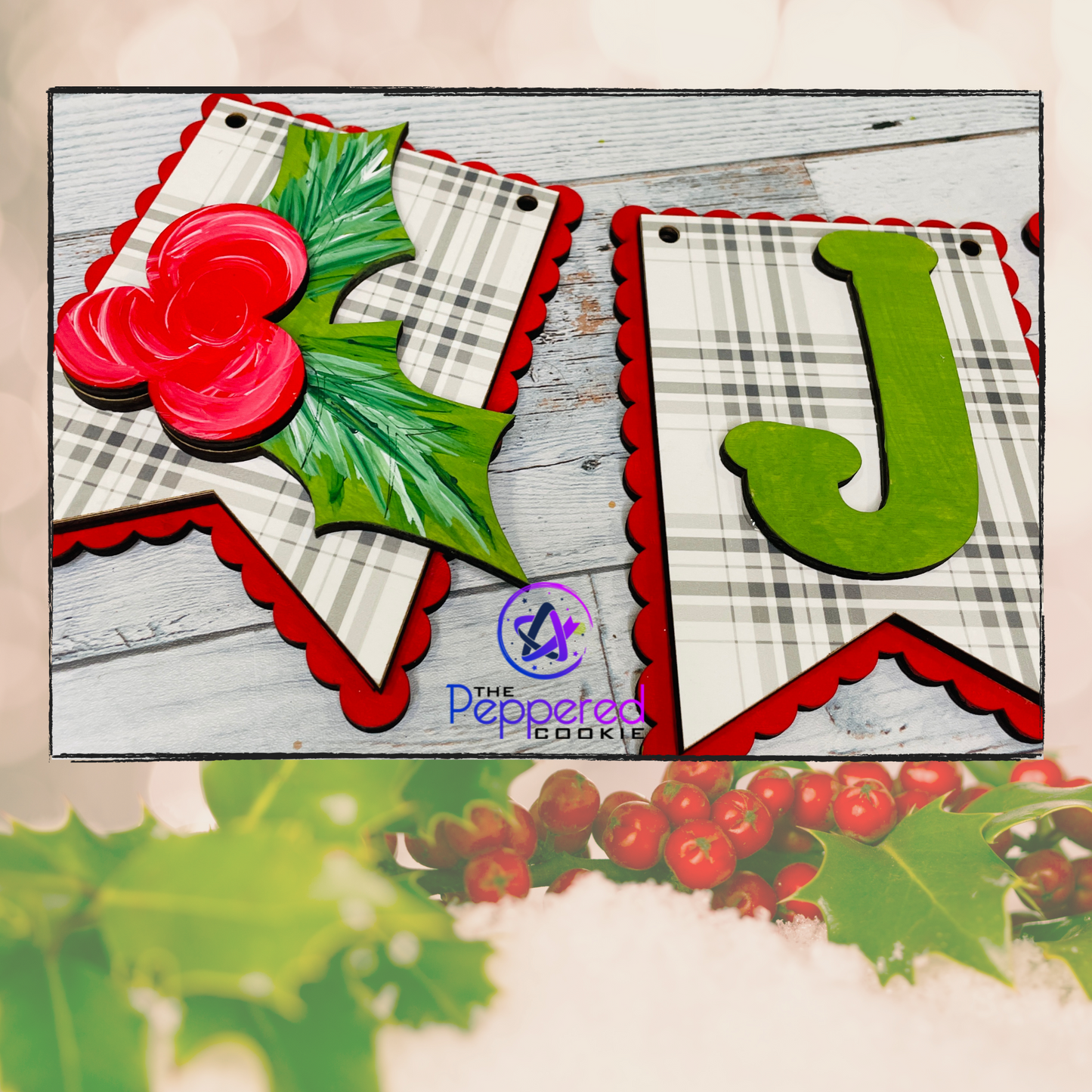 Home Decor - Christmas Joy Banner UNFINISHED