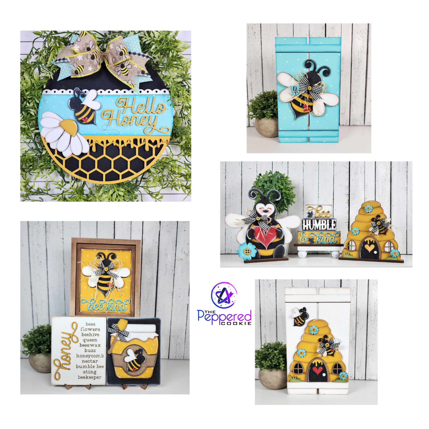 Home Decor - Bee Pallet Leaner UNFINISHED