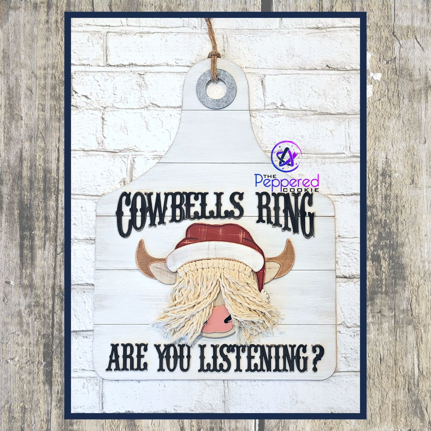 Door Hanger - Cowbells Ring UNFINISHED