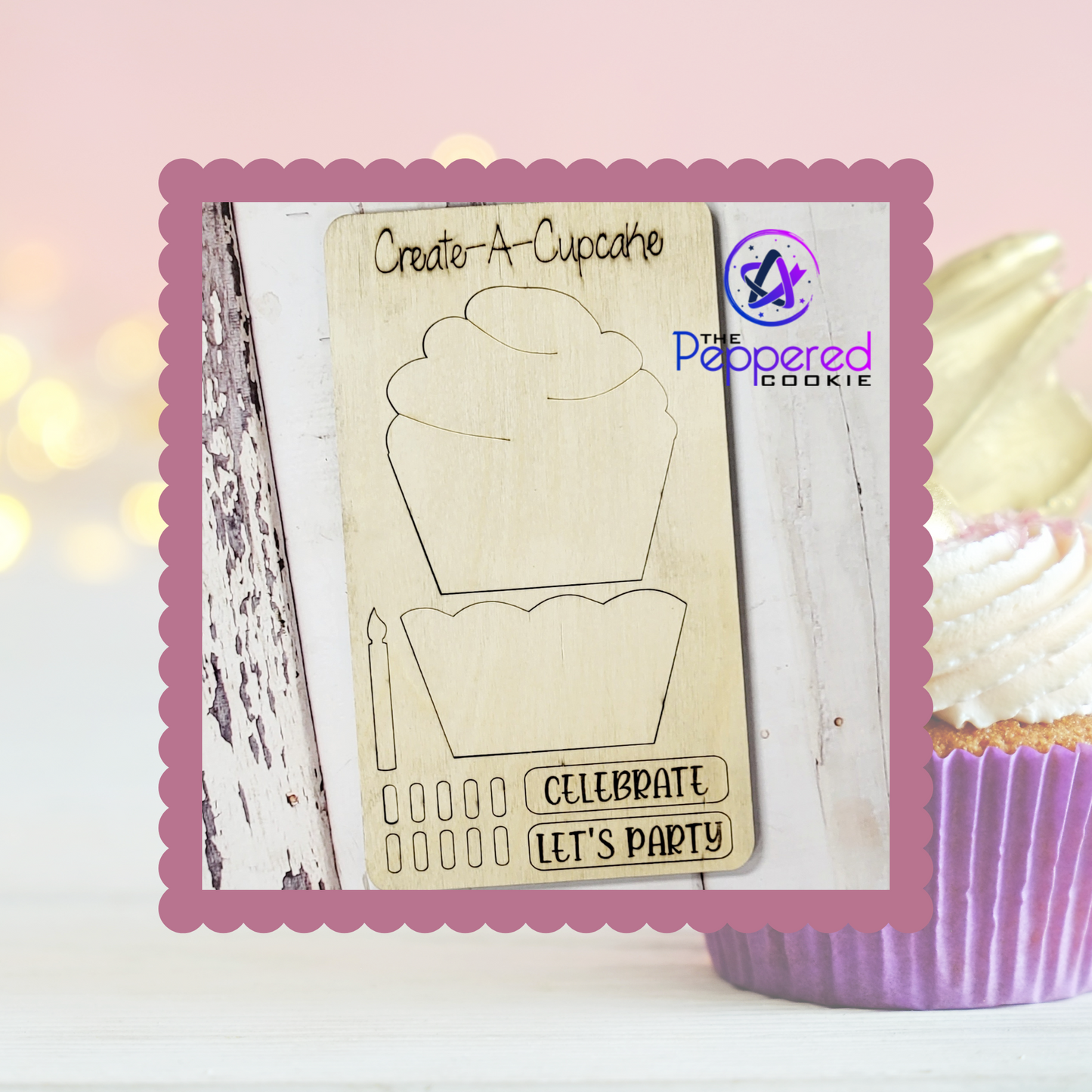 Pop-Out Kit - Cupcake UNFINISHED