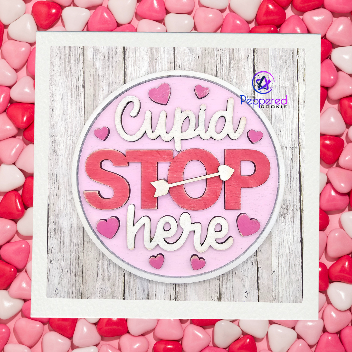 Door Hanger - Cupid Stop Here UNFINISHED