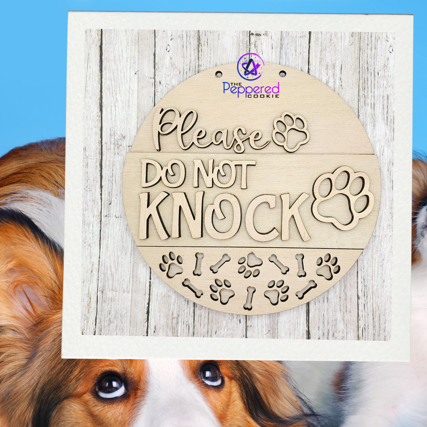 Door Hanger - Dog Please Do Not Knock UNFINISHED