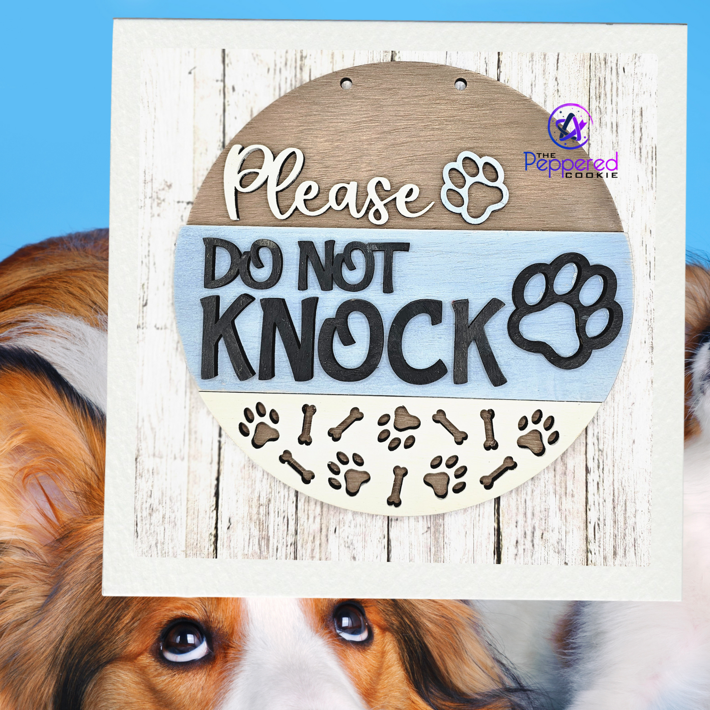 Door Hanger - Dog Please Do Not Knock UNFINISHED