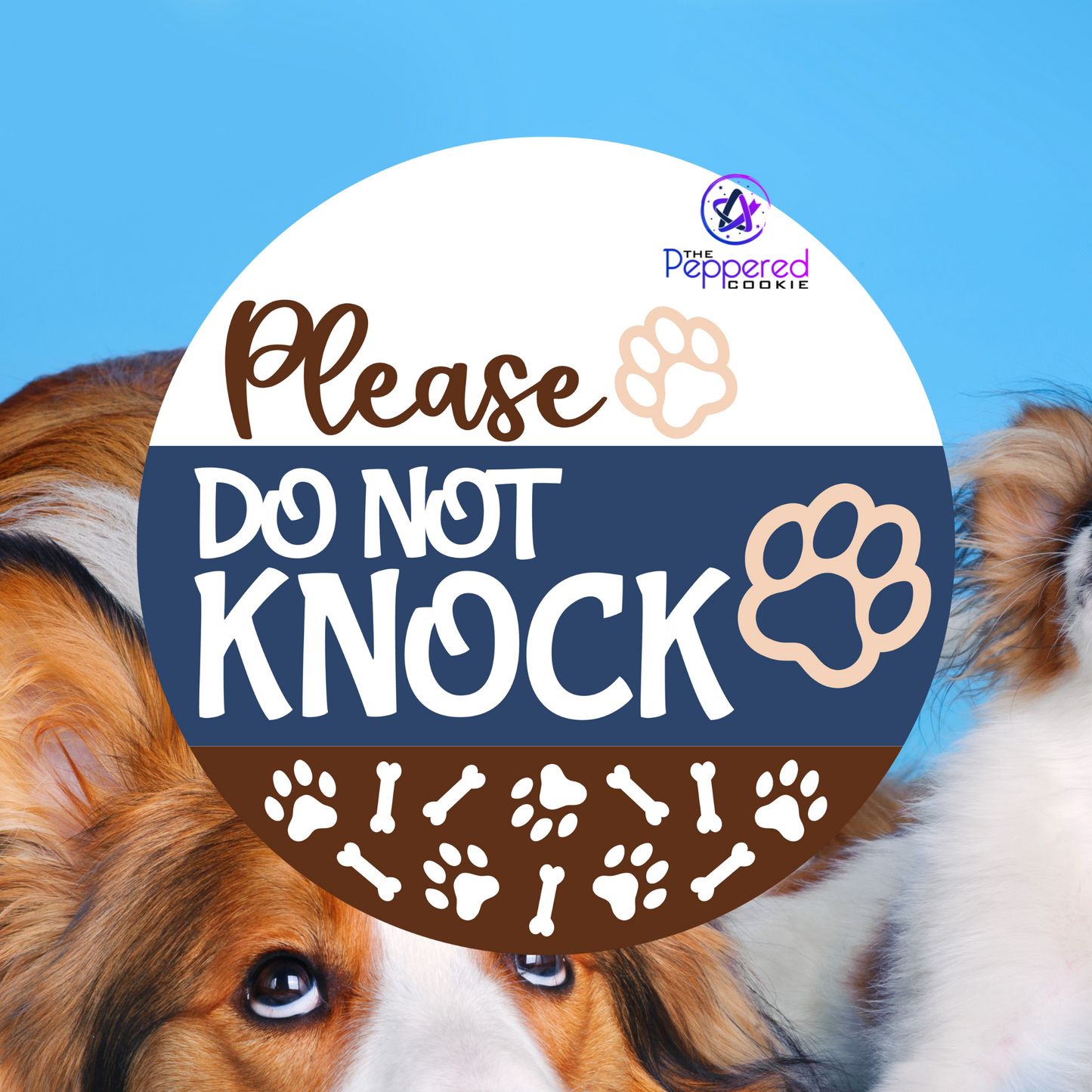 Door Hanger - Dog Please Do Not Knock UNFINISHED