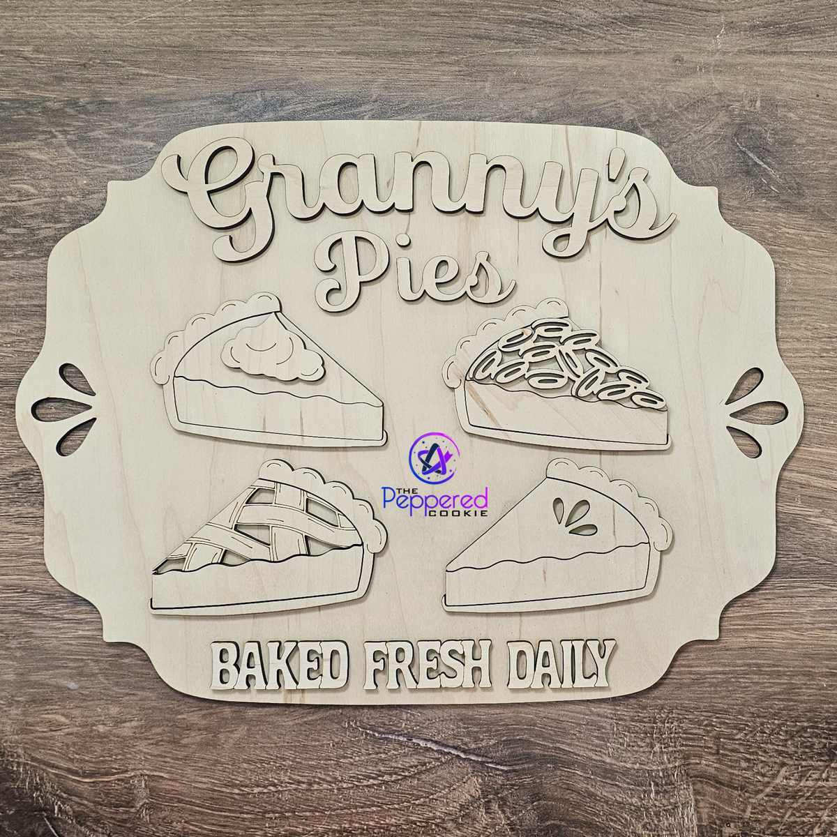 Home Decor - Granny's Pies Wall Hanger UNFINISHED