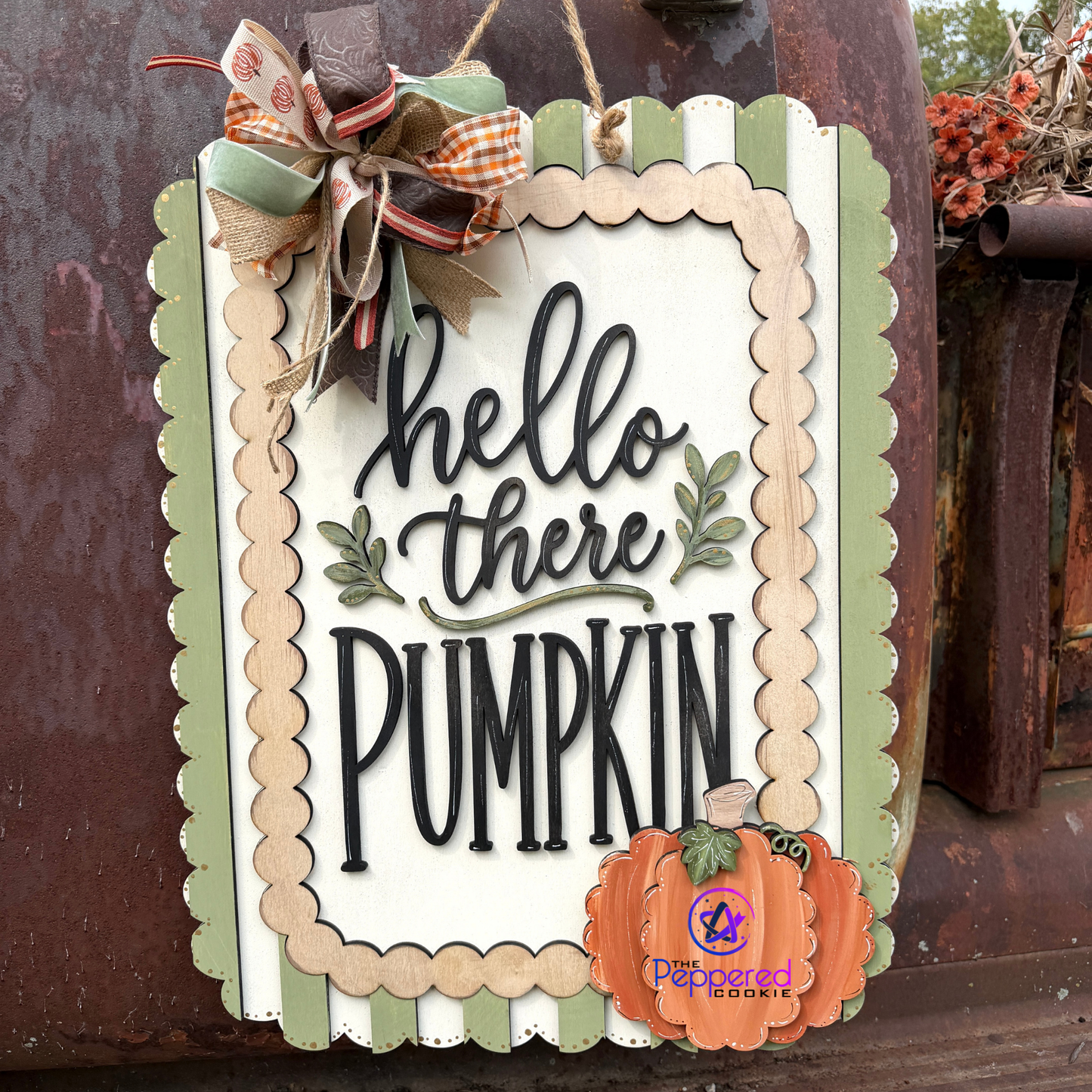 Door Hanger - Hello There Pumpkin UNFINISHED