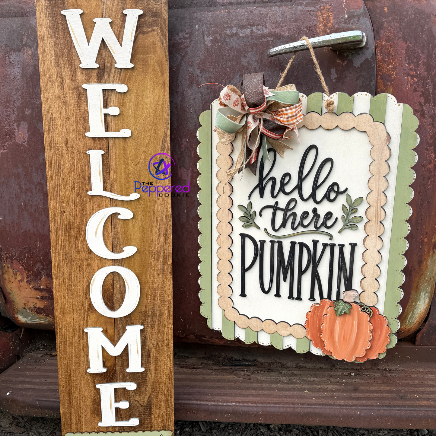 Door Hanger - Hello There Pumpkin UNFINISHED