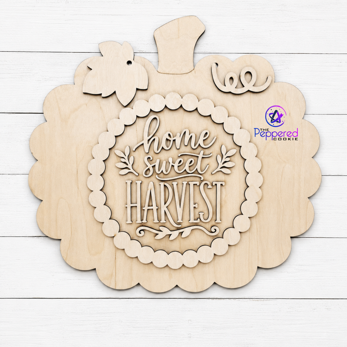 Door Hanger - Home Sweet Harvest Pumpkin UNFINISHED