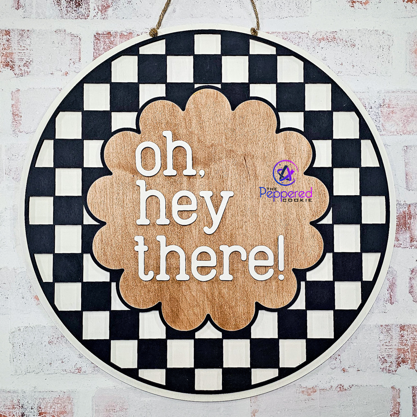 Door Hanger - Oh Hey There UNFINISHED