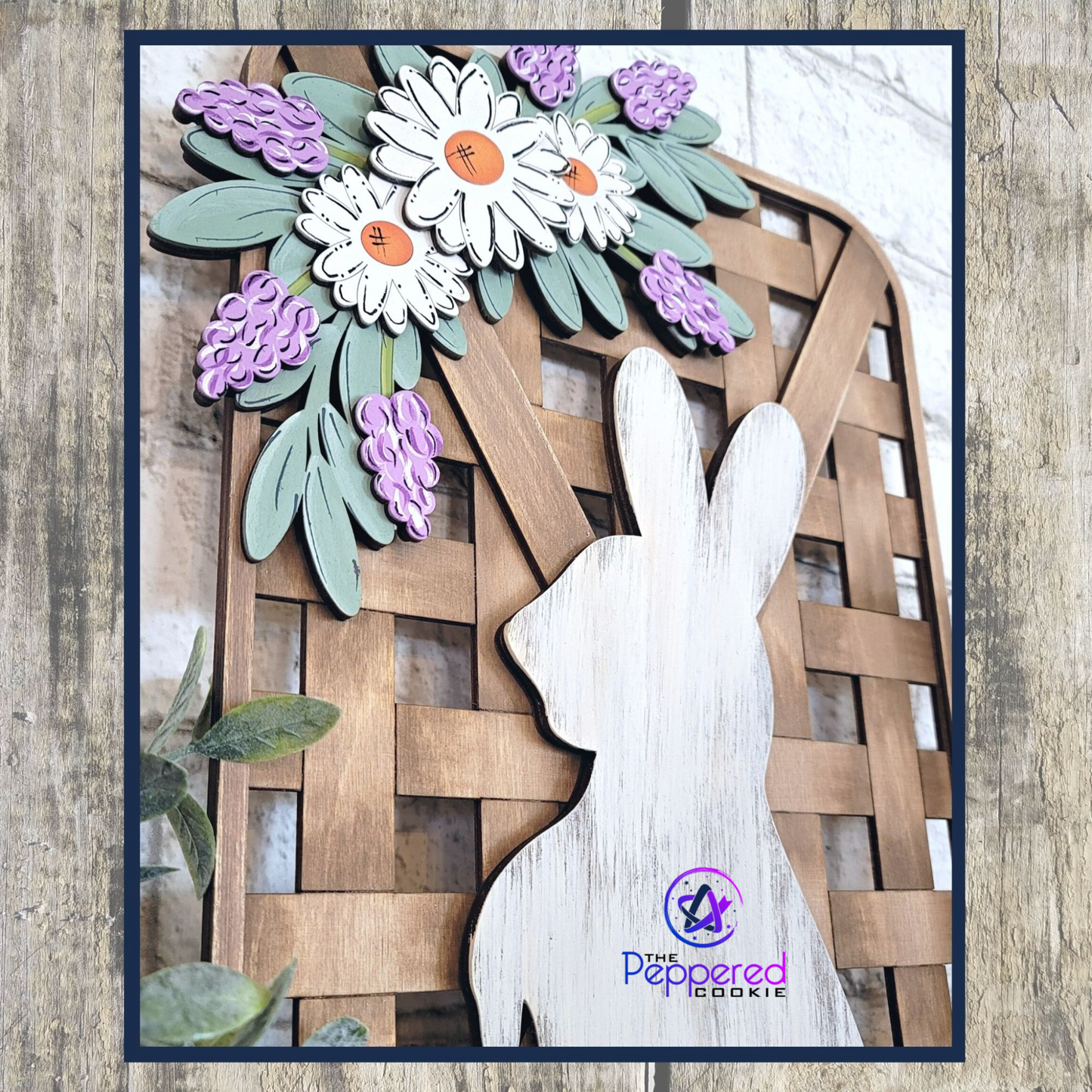 Home Decor - Easter Bunny Woven Basket UNFINISHED