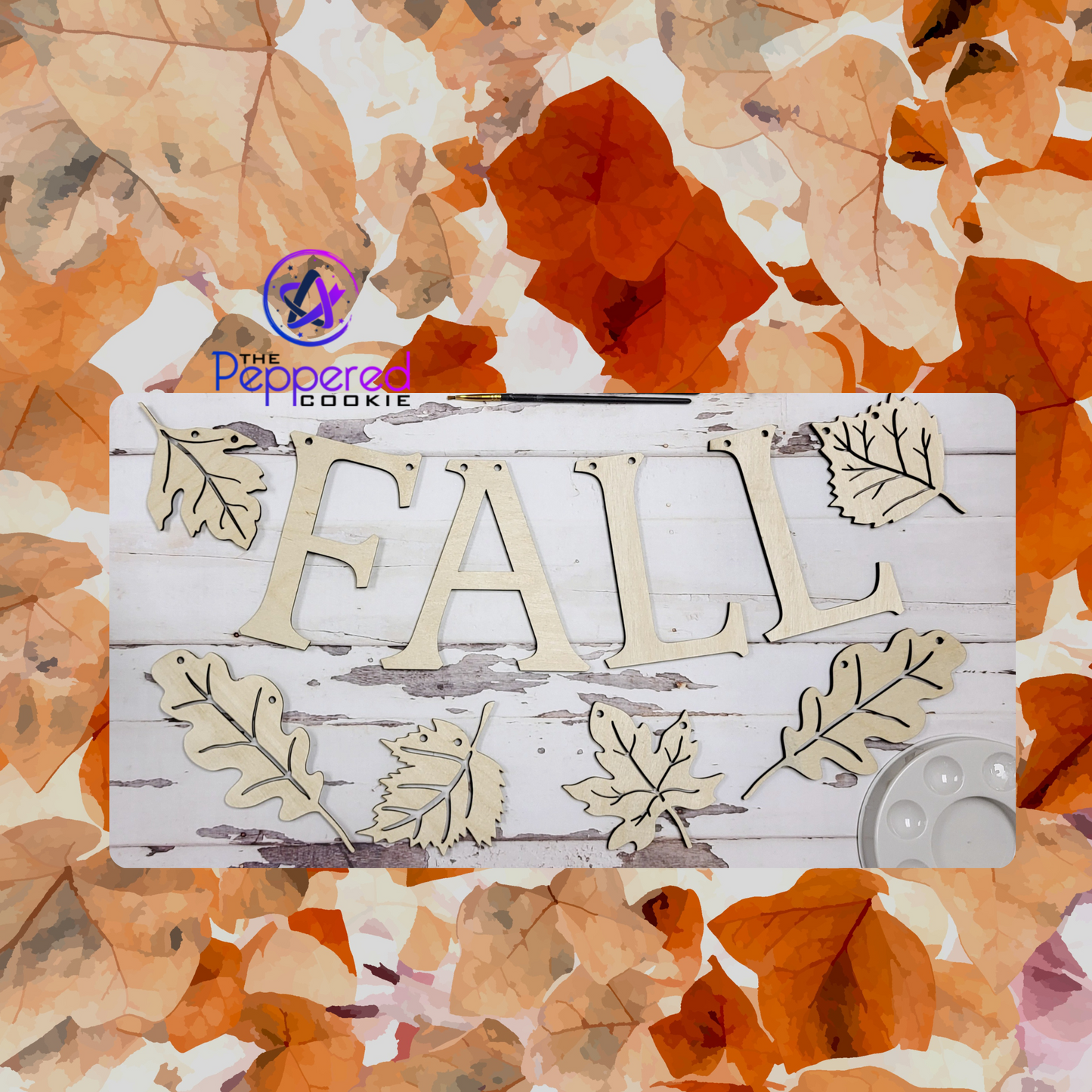 Home Decor - Fall Leaf Banner UNFINISHED