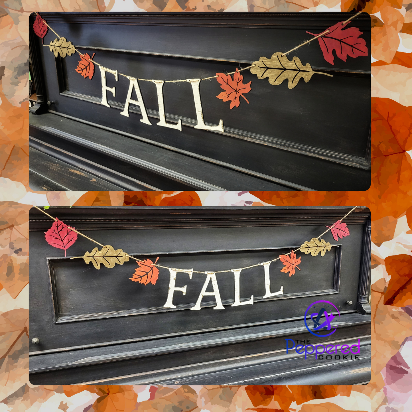 Home Decor - Fall Leaf Banner UNFINISHED