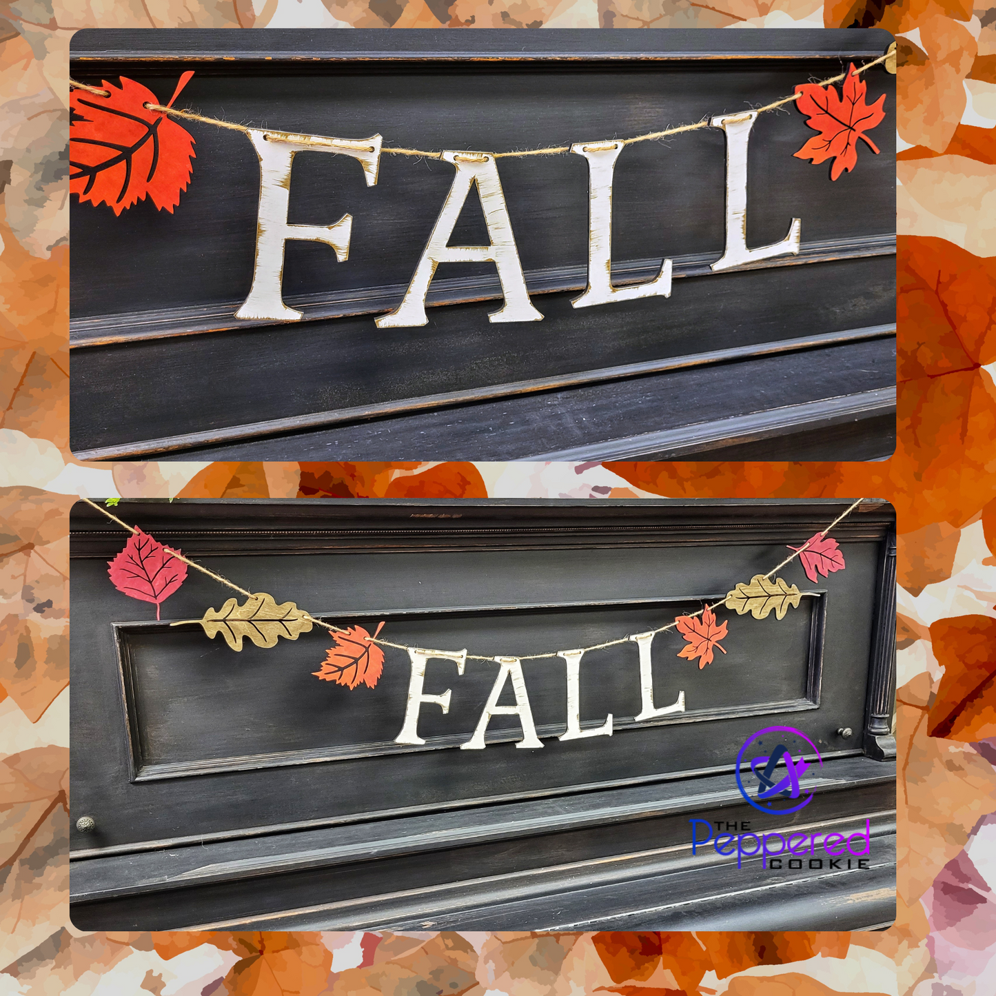 Home Decor - Fall Leaf Banner UNFINISHED