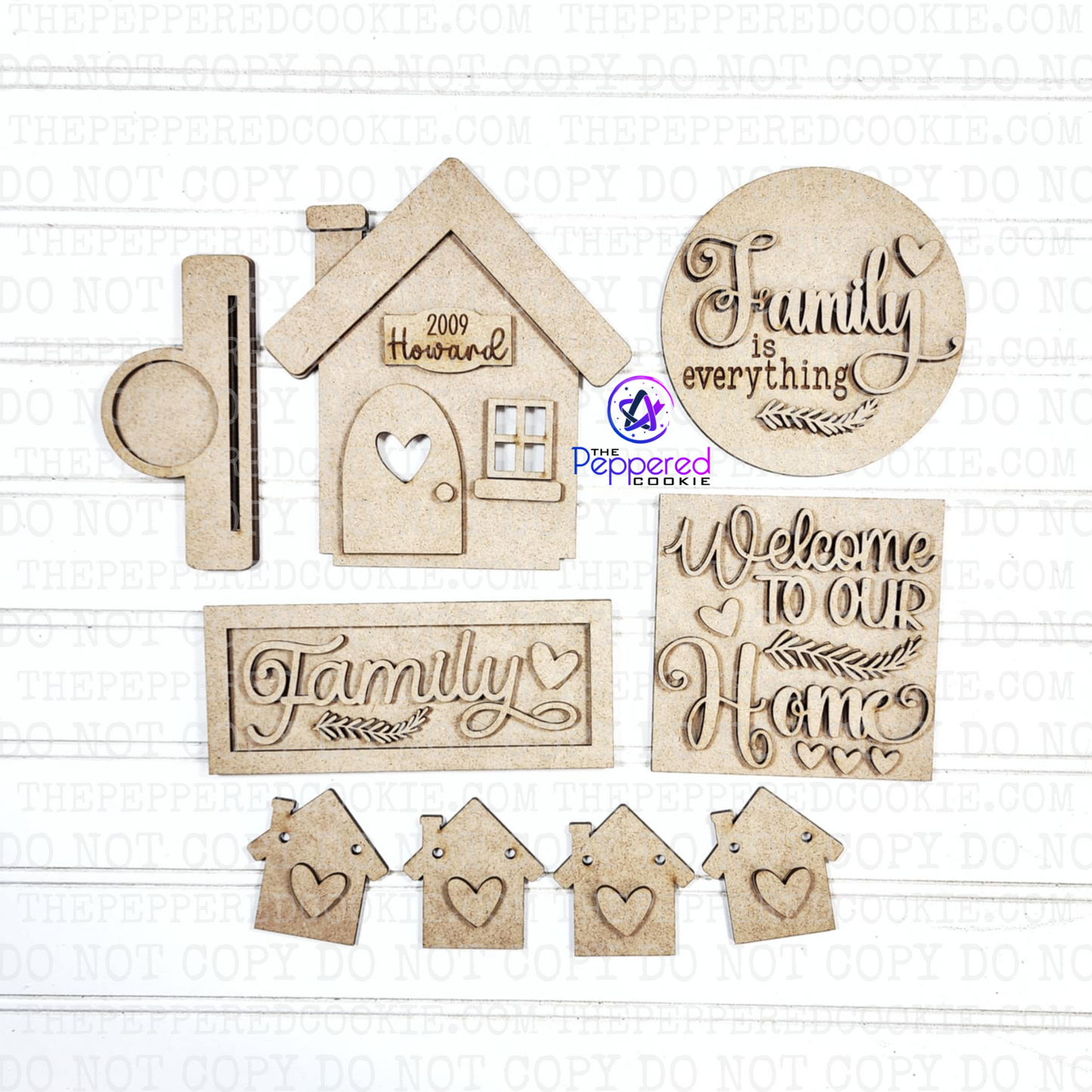 Home Decor - Family Home Decor Set UNFINISHED