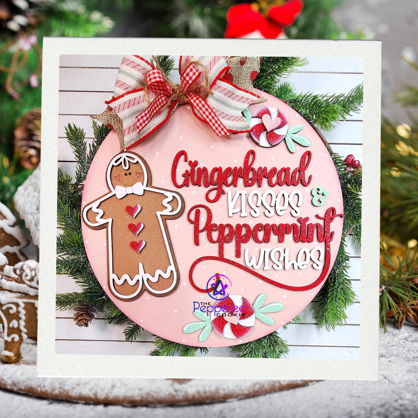 Door Hanger - Gingerbread UNFINISHED