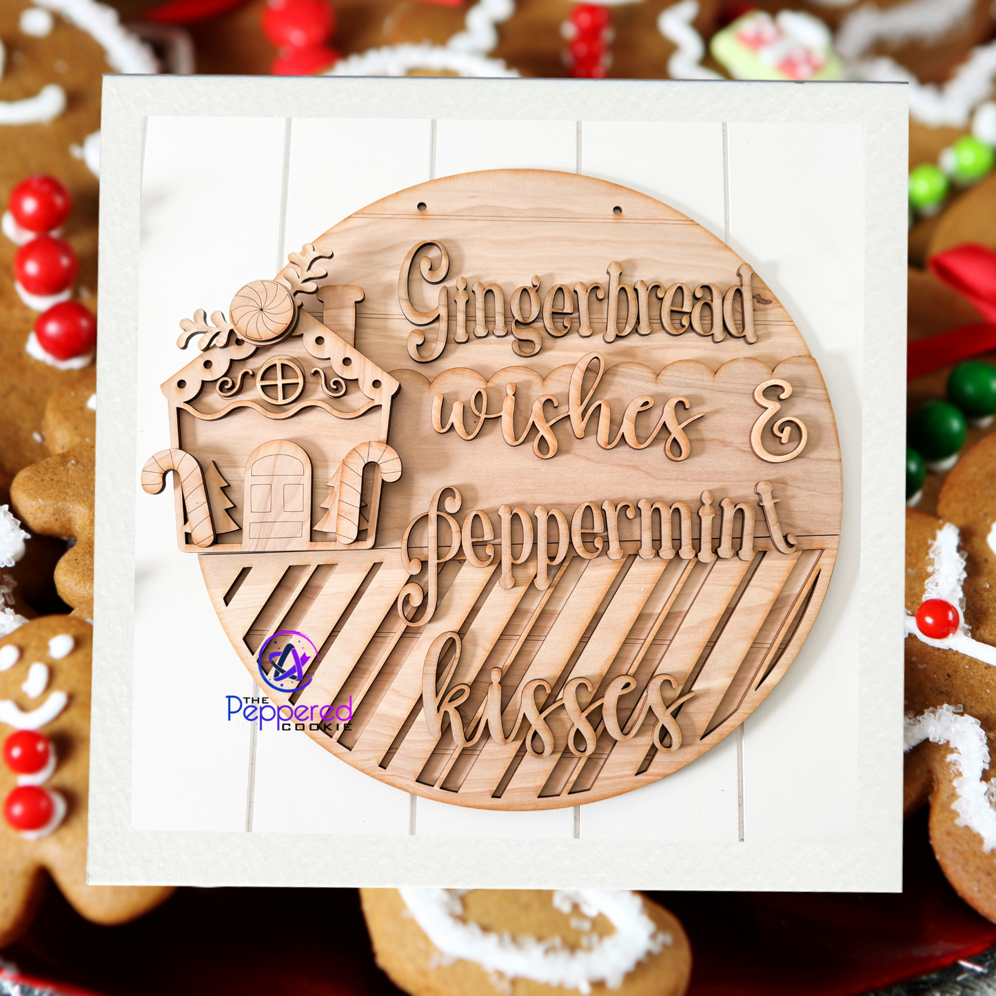 Door Hanger - Gingerbread Wishes UNFINISHED