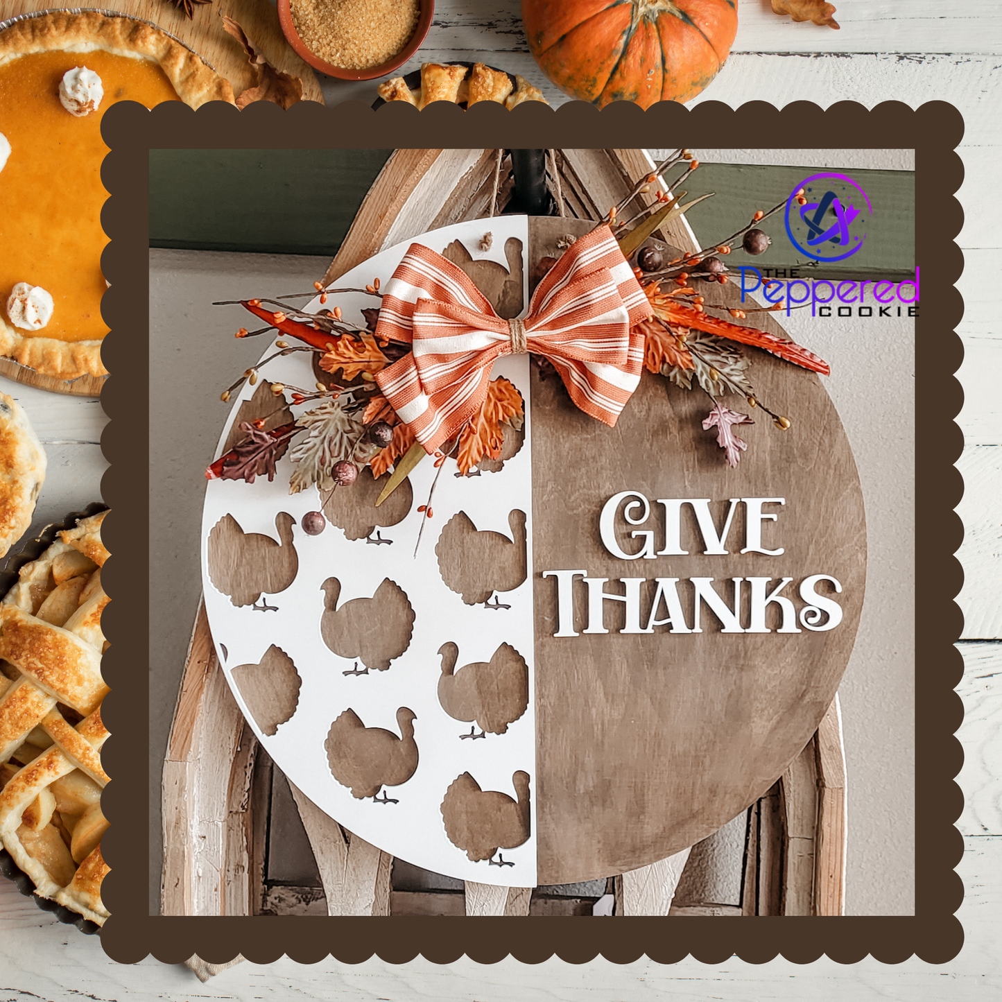 Door Hanger - Give Thanks UNFINISHED